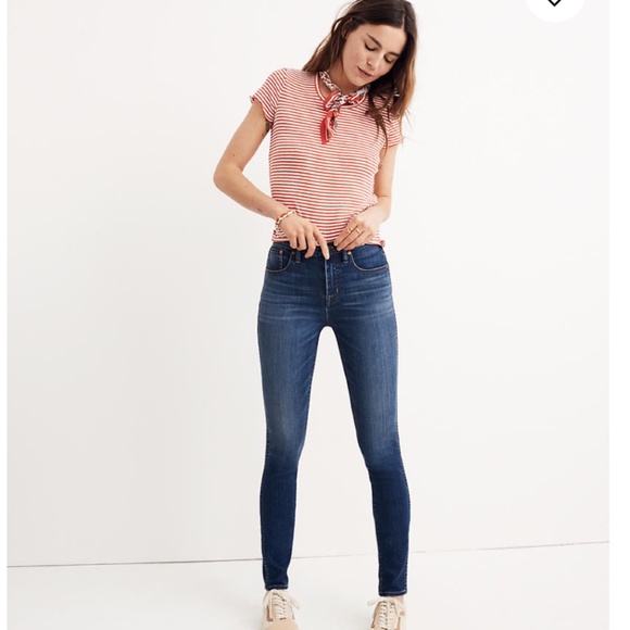 10" High-Rise Skinny Jeans in Danny Wash: TENCEL™ - Picture 1 of 7